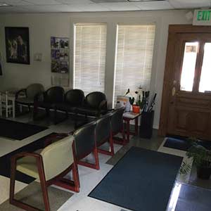 Entrance to waiting area